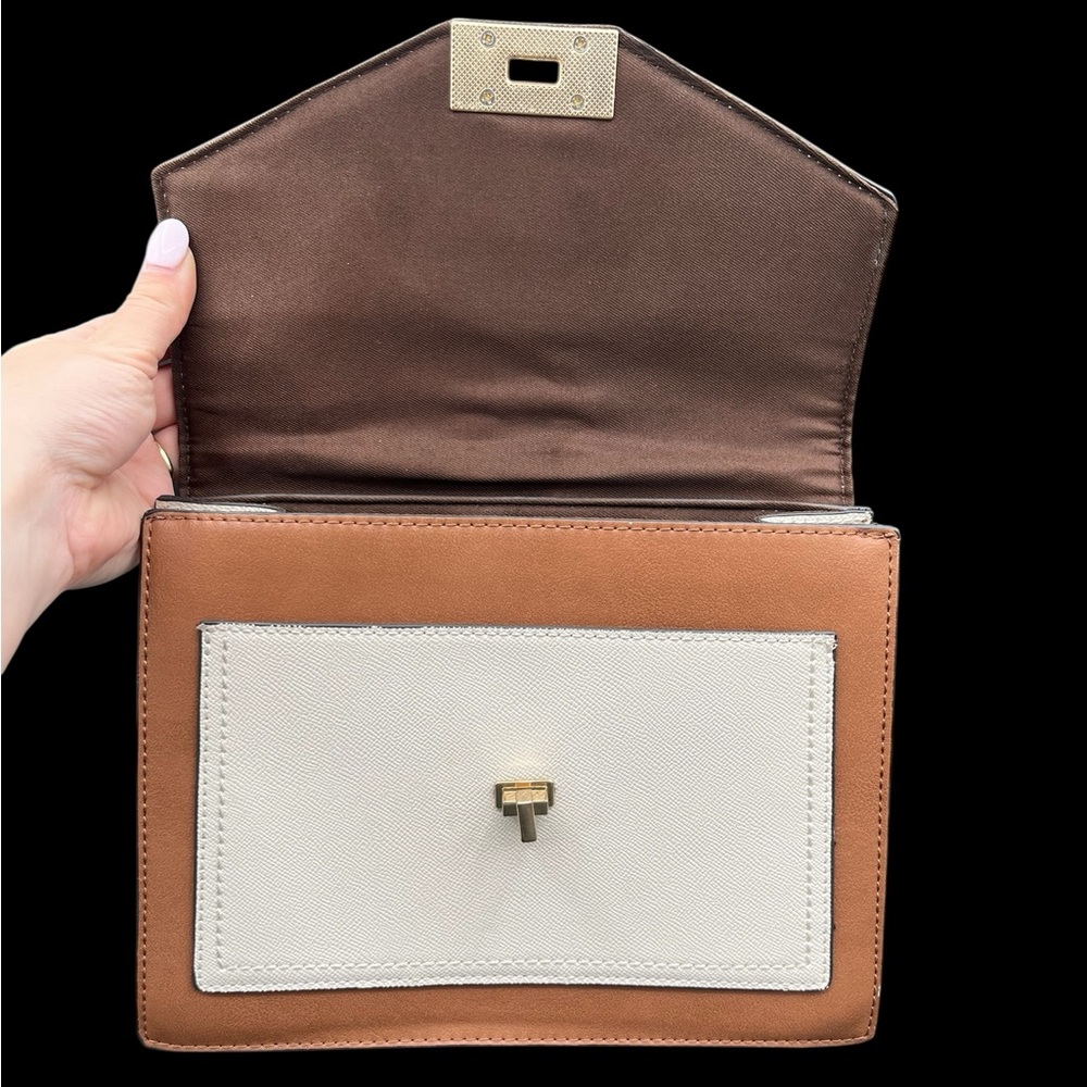 ALDO White & Brown Handbag - Picture 6 of 8